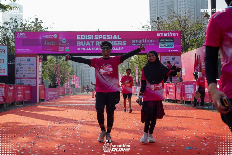 Race photo from Smartfren Run 2025 