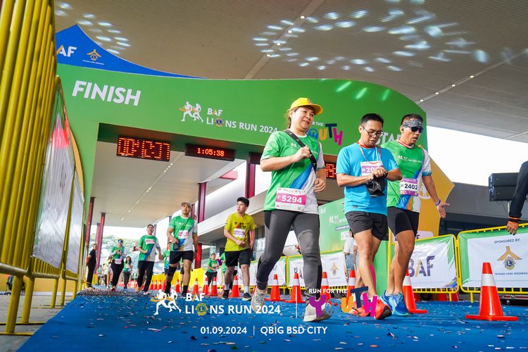 Race photo from BAF LIONS RUN 2024