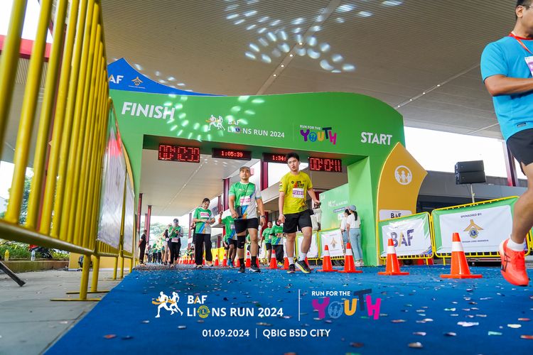 Race photo from BAF LIONS RUN 2024