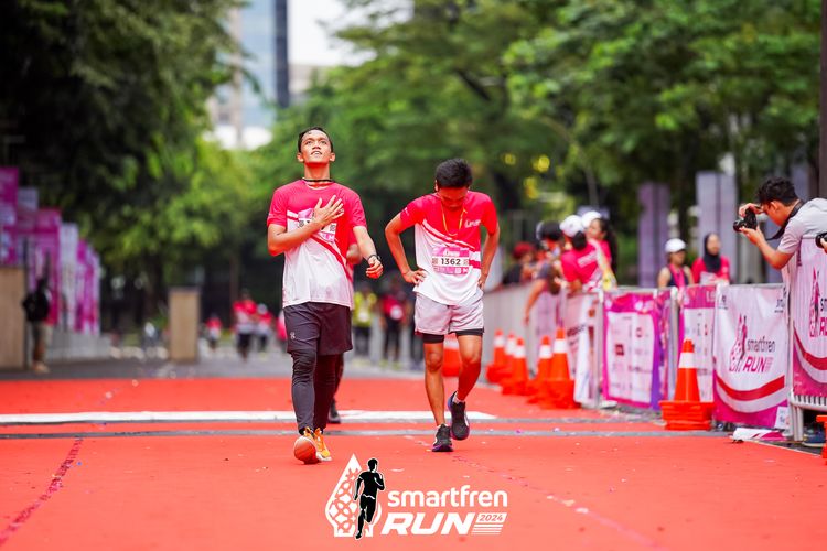 Race photo from Smartfren Run 2024