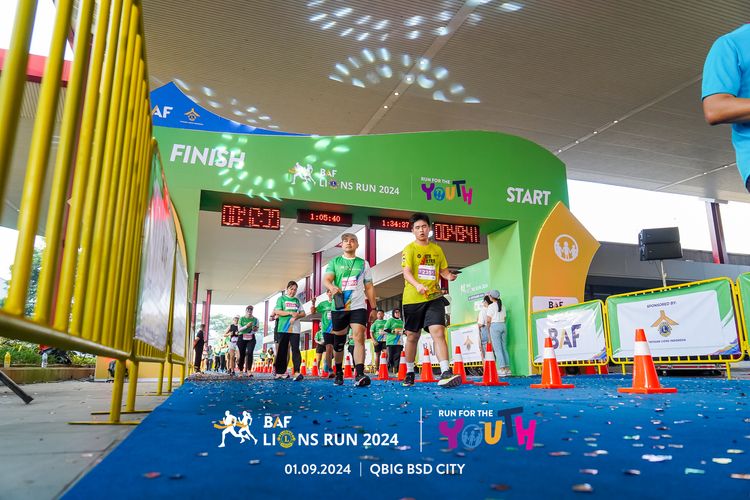 Race photo from BAF LIONS RUN 2024
