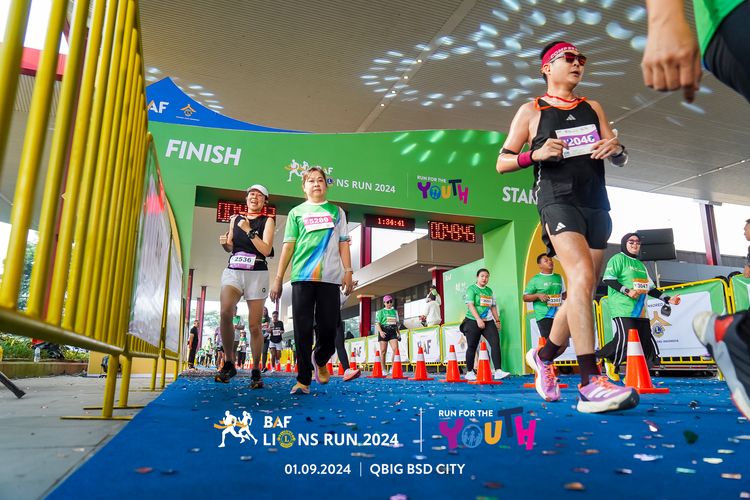 Race photo from BAF LIONS RUN 2024