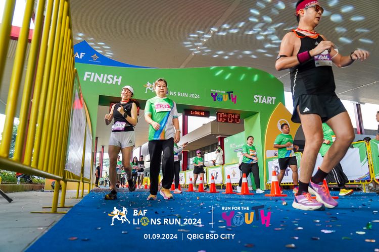 Race photo from BAF LIONS RUN 2024