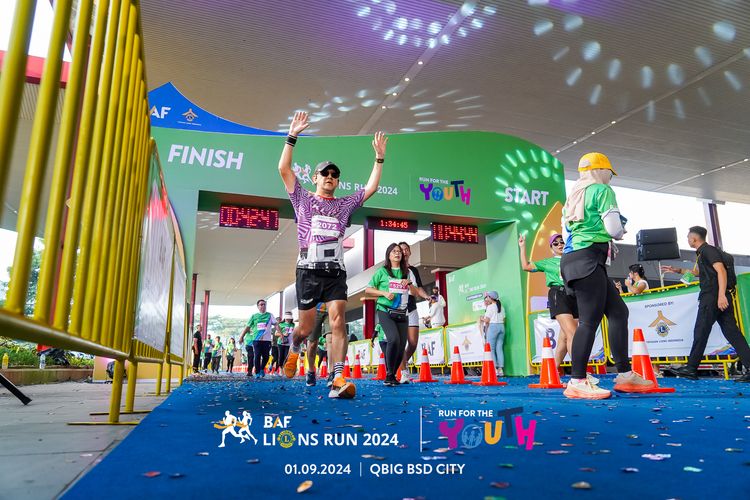 Race photo from BAF LIONS RUN 2024