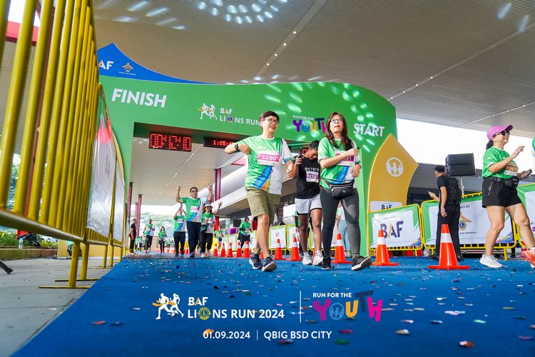 Race photo from BAF LIONS RUN 2024