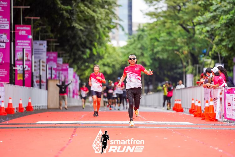 Race photo from Smartfren Run 2024