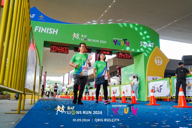 Race photo from BAF LIONS RUN 2024