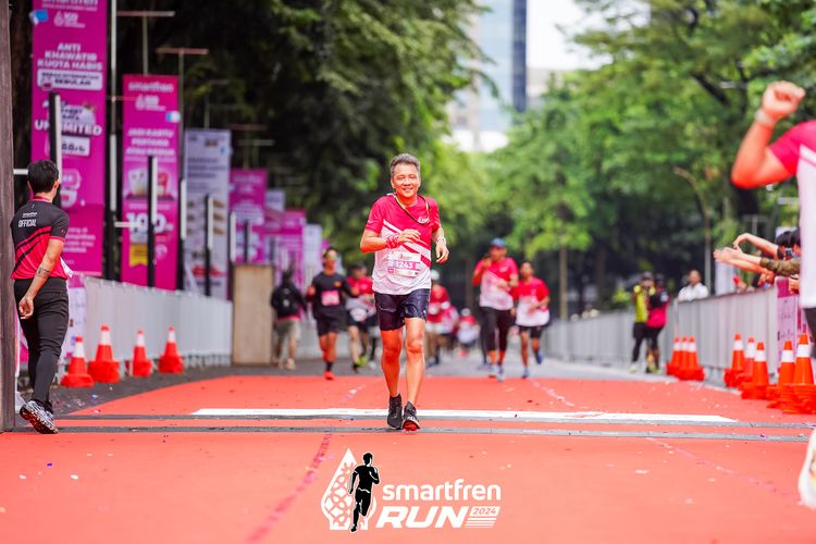 Race photo from Smartfren Run 2024