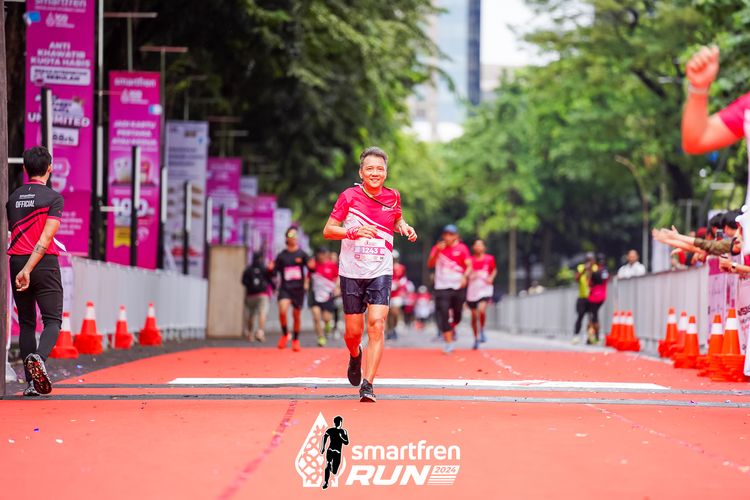Race photo from Smartfren Run 2024