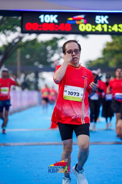 Race photo from CISANGKAN KBP CITY RUN 2025
