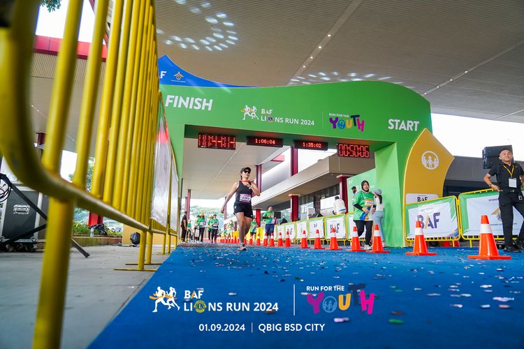 Race photo from BAF LIONS RUN 2024