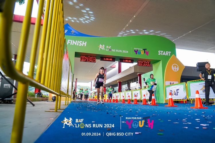 Race photo from BAF LIONS RUN 2024