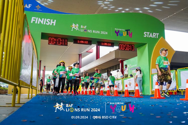 Race photo from BAF LIONS RUN 2024