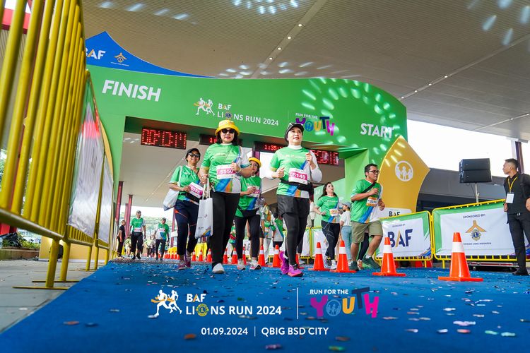 Race photo from BAF LIONS RUN 2024
