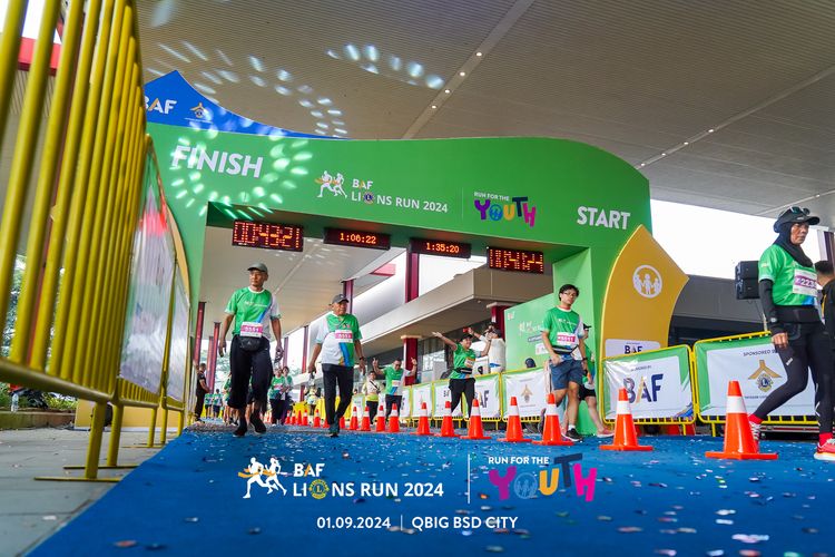 Race photo from BAF LIONS RUN 2024