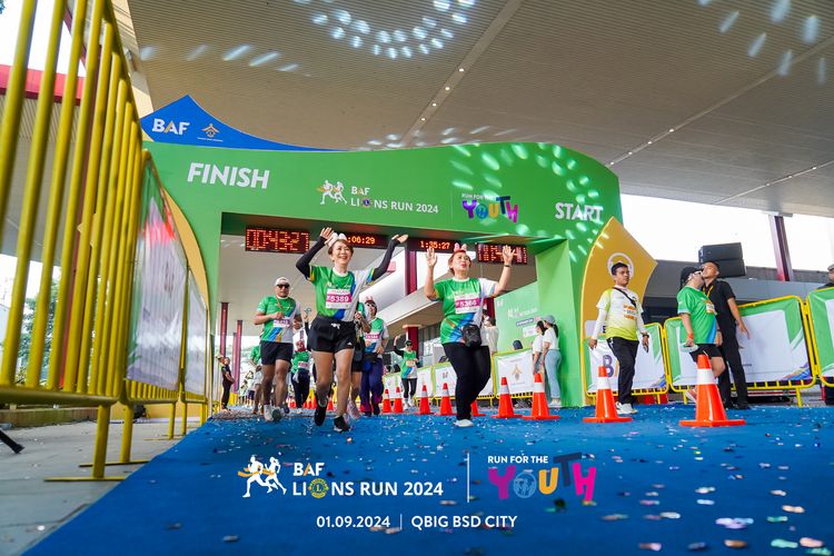 Race photo from BAF LIONS RUN 2024