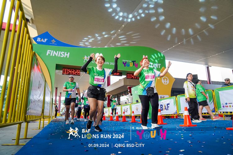 Race photo from BAF LIONS RUN 2024