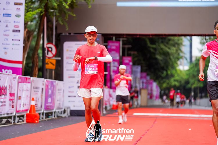 Race photo from Smartfren Run 2024