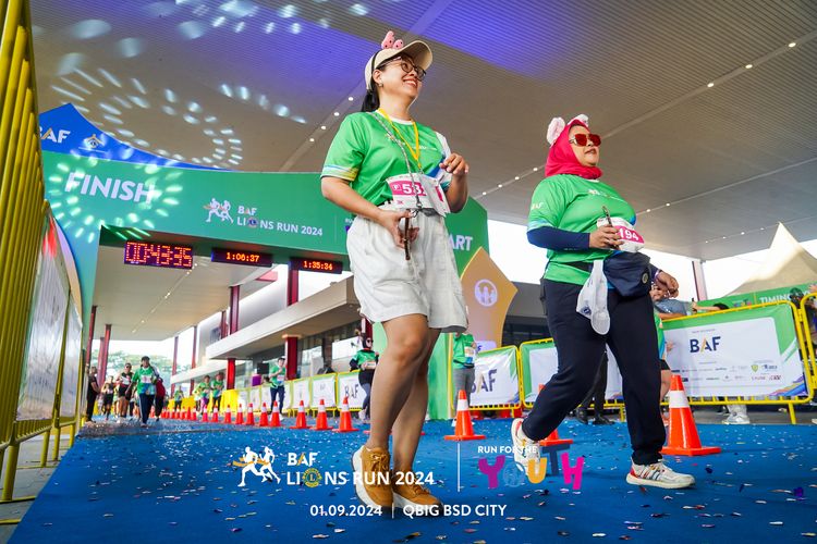 Race photo from BAF LIONS RUN 2024