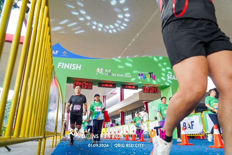 Race photo from BAF LIONS RUN 2024