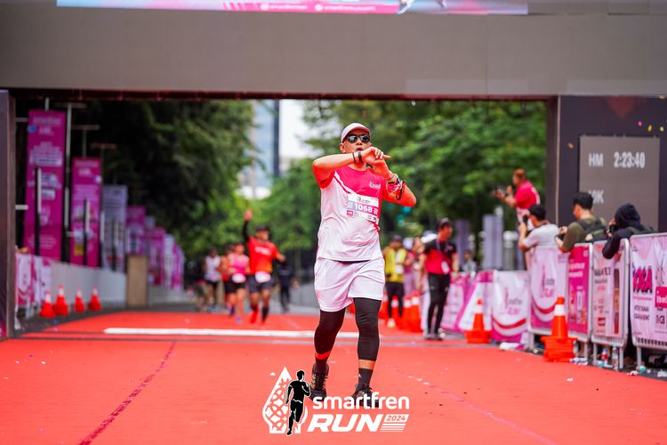 Race photo from Smartfren Run 2024