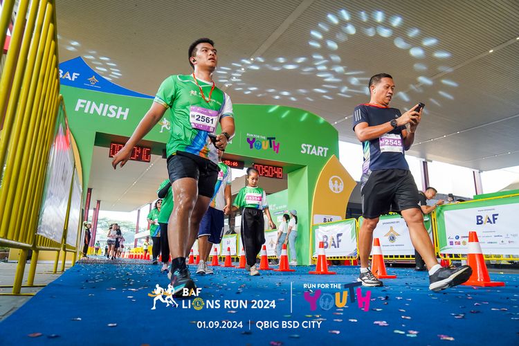 Race photo from BAF LIONS RUN 2024