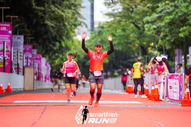 Race photo from Smartfren Run 2024