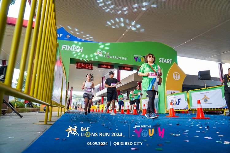Race photo from BAF LIONS RUN 2024