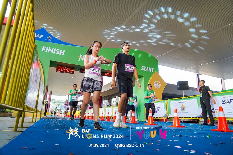 Race photo from BAF LIONS RUN 2024