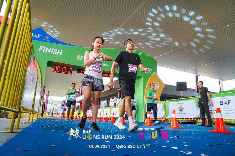 Race photo from BAF LIONS RUN 2024