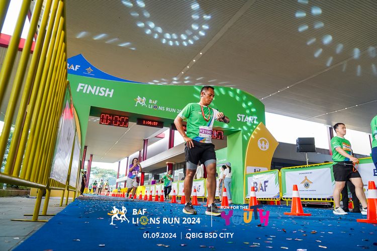 Race photo from BAF LIONS RUN 2024