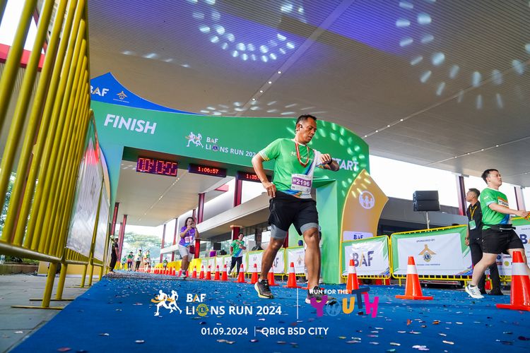 Race photo from BAF LIONS RUN 2024