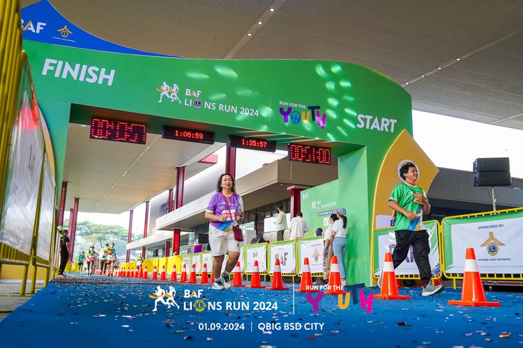 Race photo from BAF LIONS RUN 2024