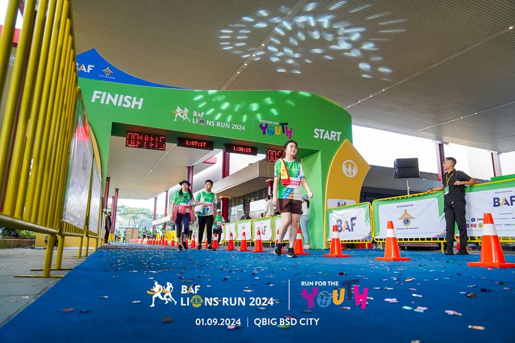 Race photo from BAF LIONS RUN 2024
