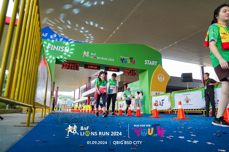 Race photo from BAF LIONS RUN 2024