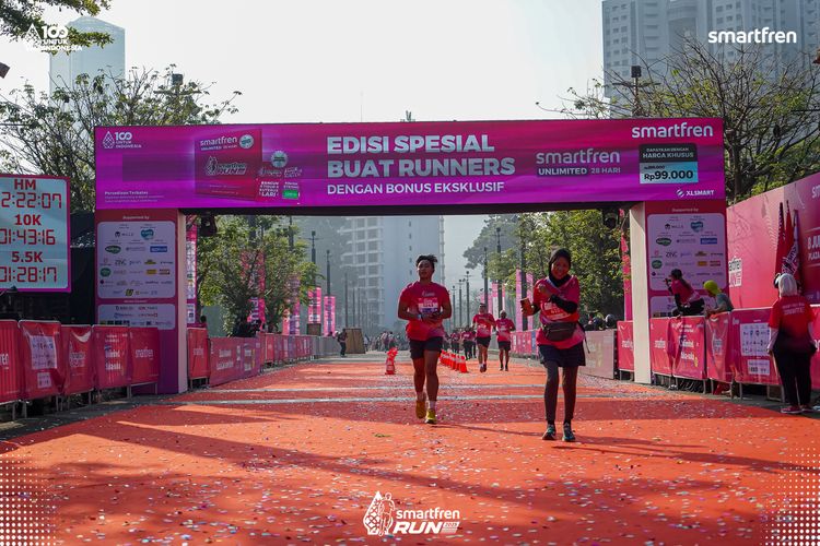 Race photo from Smartfren Run 2025 