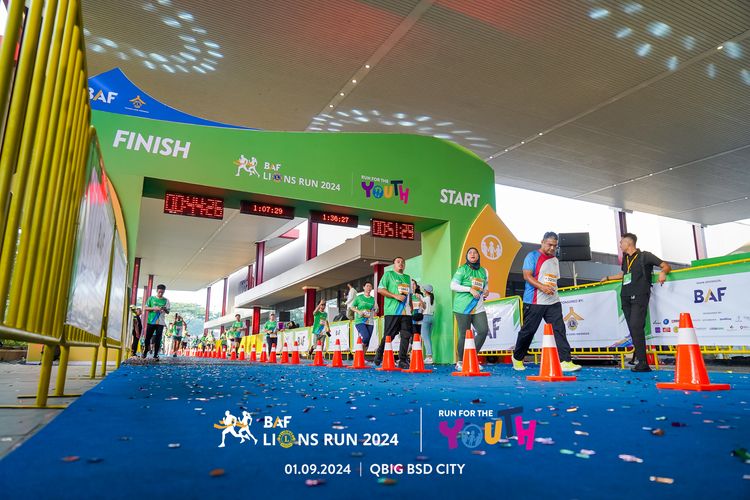 Race photo from BAF LIONS RUN 2024