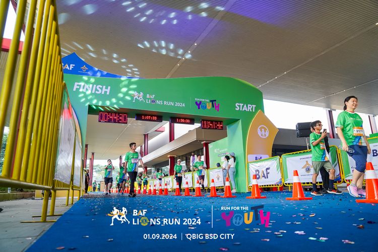 Race photo from BAF LIONS RUN 2024