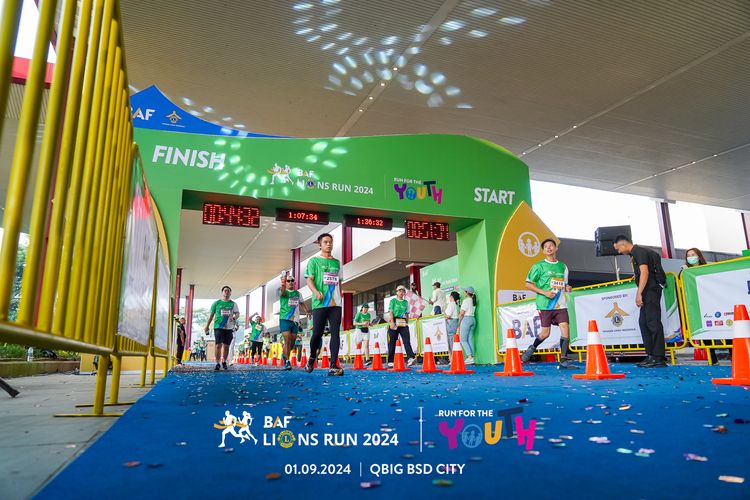 Race photo from BAF LIONS RUN 2024