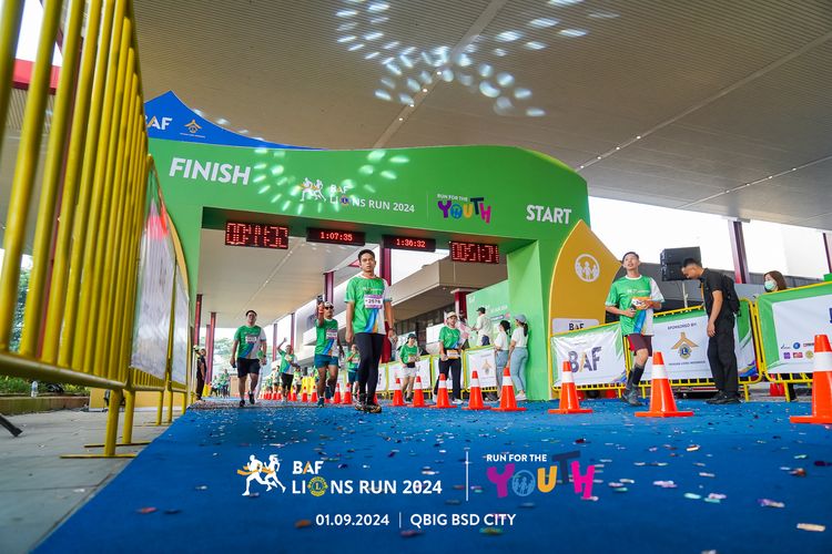 Race photo from BAF LIONS RUN 2024