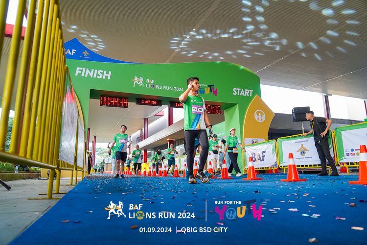 Race photo from BAF LIONS RUN 2024