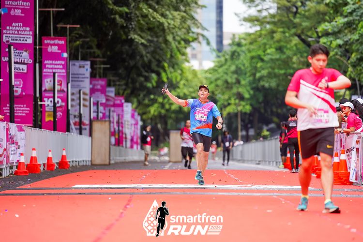 Race photo from Smartfren Run 2024