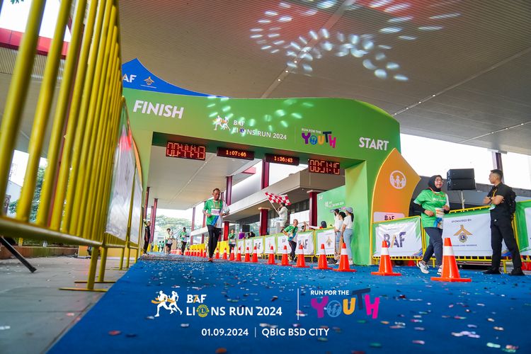 Race photo from BAF LIONS RUN 2024