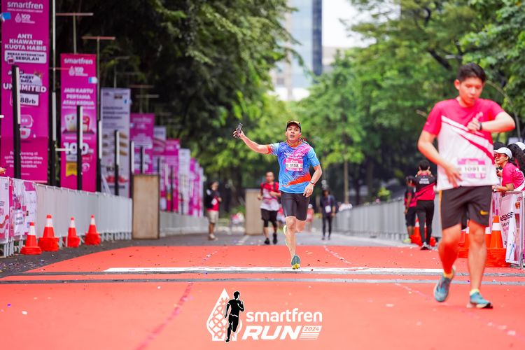 Race photo from Smartfren Run 2024