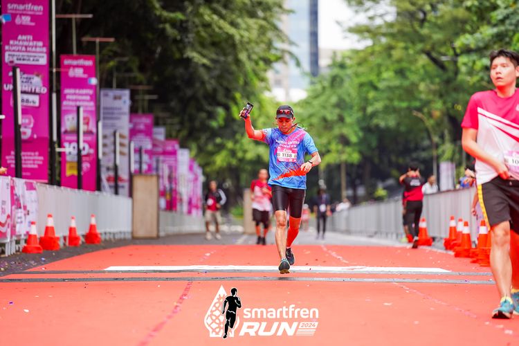 Race photo from Smartfren Run 2024