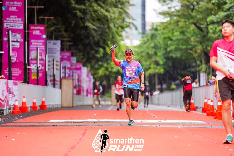 Race photo from Smartfren Run 2024