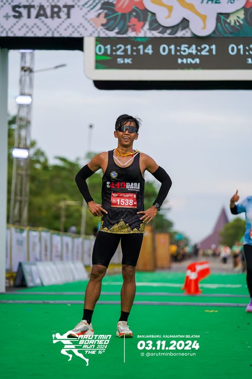 Race photo from Arutmin Borneo Run 2024