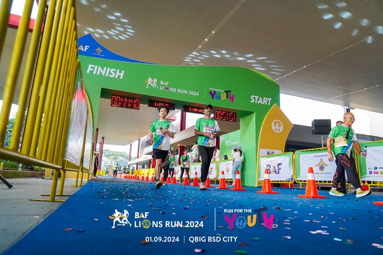 Race photo from BAF LIONS RUN 2024