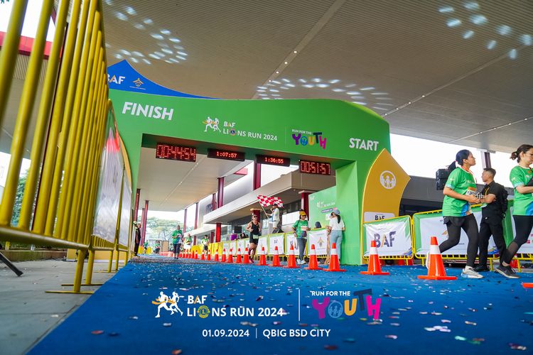 Race photo from BAF LIONS RUN 2024