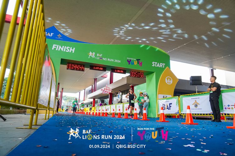 Race photo from BAF LIONS RUN 2024